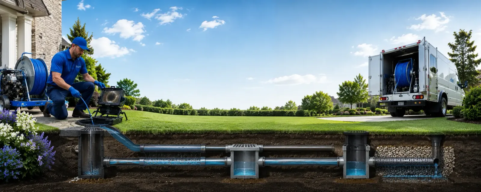 Outdoor drain cleaning information for Knox Dale, PA
